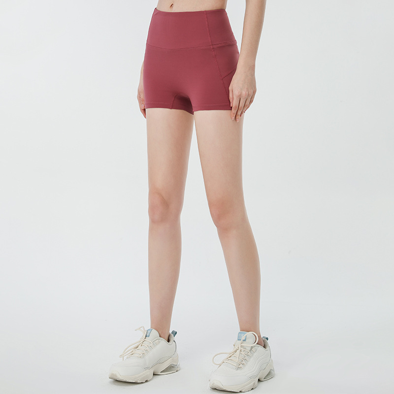 Yoga-Shorts mit hoher Taille für Frauen